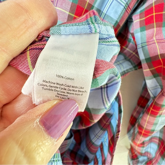 Vineyard Vines Classic Fit Tucker Button Up Shirt Size L - Picture 4 of 7